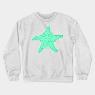 Starfish (cyan) Crewneck Sweatshirt